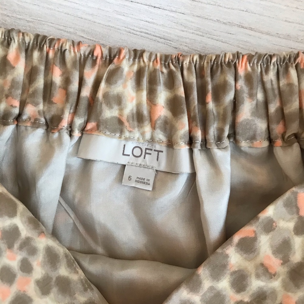 LOFT Polka Dot Skirt (Size 6) - Picture 5 of 6